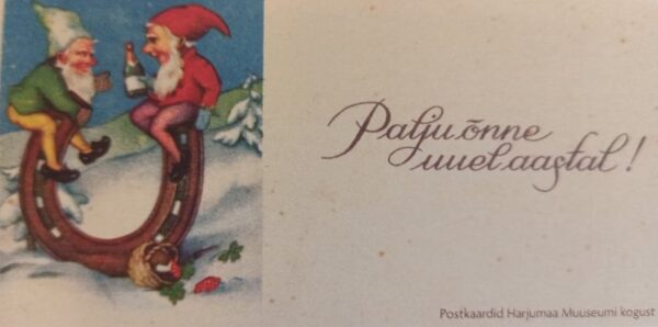 Väike postkaart uue aasta tervitusega