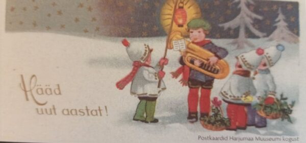 Väike postkaart "Hääd uut aastat!"